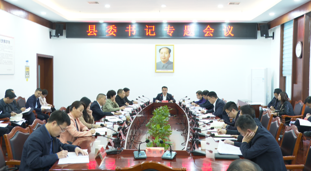 张家铣专题研究全县重点项目建设、立项争资等工作